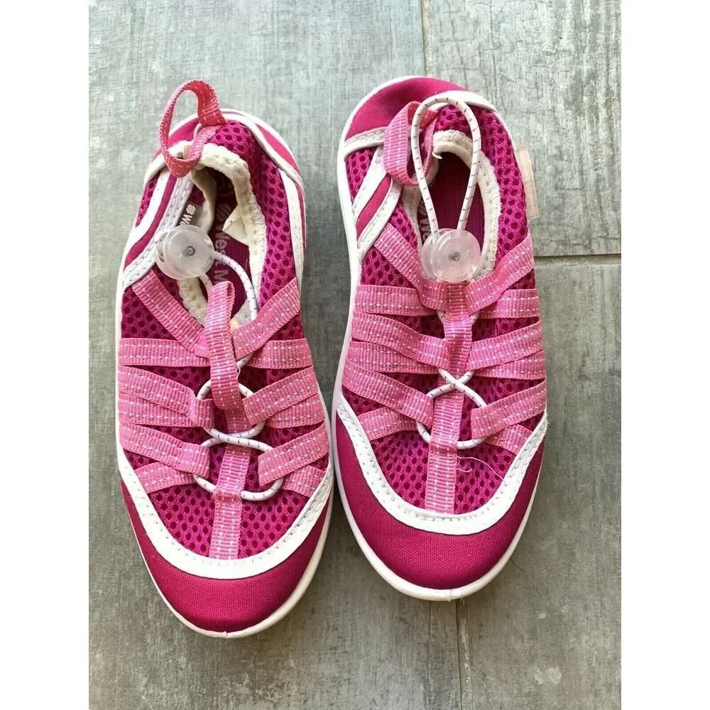 WEST MARINE Toddler Girl Water Shoes Boat Mesh Rubber Sole EUC Size 10